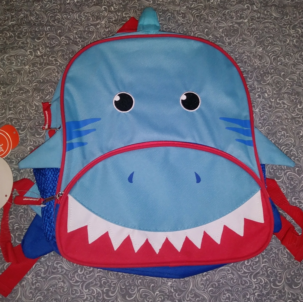 NWT Wonder Nation Shark Toddler 12" Backpack